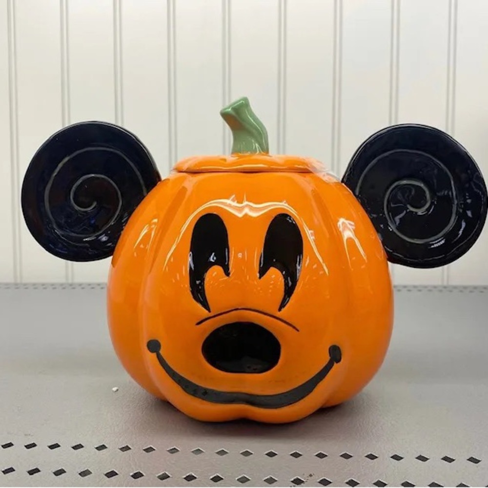 Disney Mickey Mouse Pumpkin Canister Halloween Decor